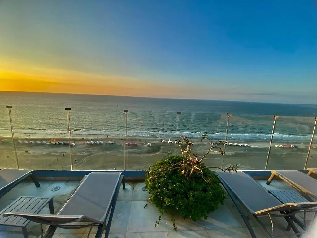 Zona Morros Cartagena Apto 2 Hab Con Jacuzzi Y Terraza Bbq, Wifi Y Frente A La Playa Apartment